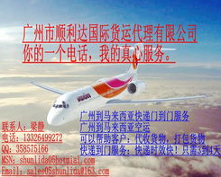 廣州至馬來西亞、新加坡、約旦、伊朗空運快遞 三日達，全程門到門服務，配套圖片支持，國內貿易代理一體化解決方案